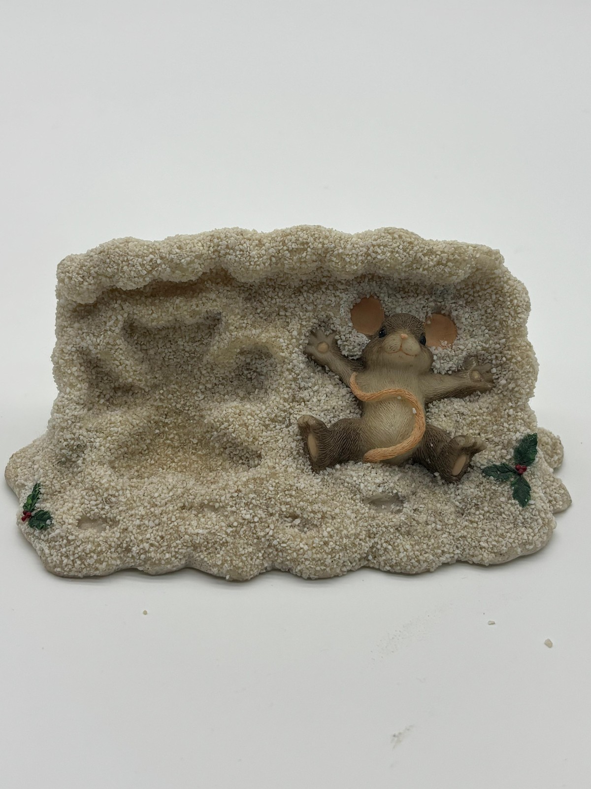 Charming Tails Maxine Making Snow Angels Figurine Fitz Floyd 87/510 Christmas