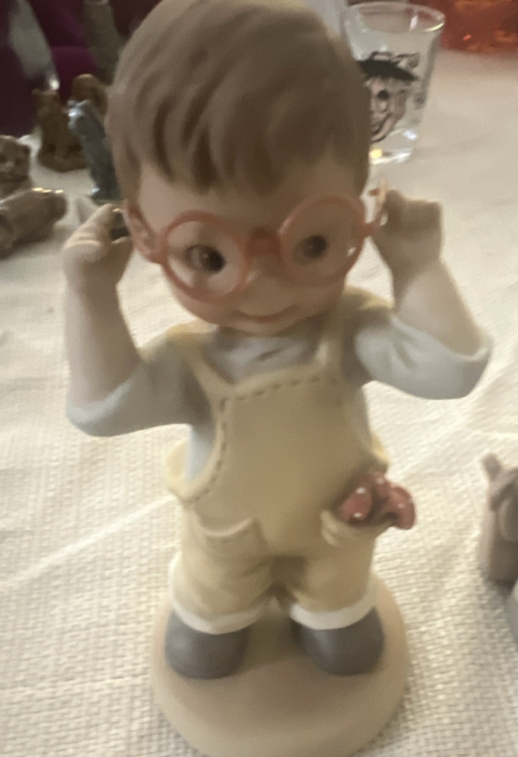 Enesco Memories of Yesterday Figurines, Lucie Attwell, Children, 1991, Set of 2