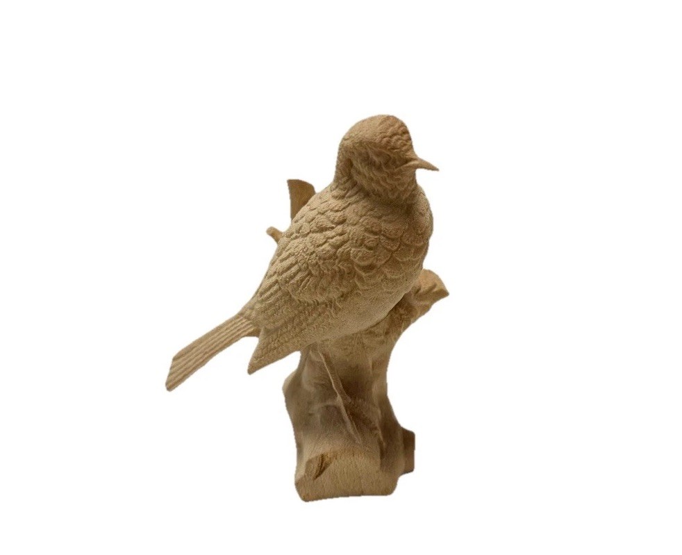 Dolfi Carved Wood Bird Original Made In Italy 2.25”x1.75”x3”