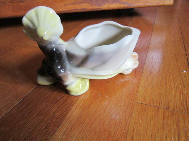 Vintage Ceramic Figurine Boy with Hand Cart Marked 10 Collectible FREE SHIP