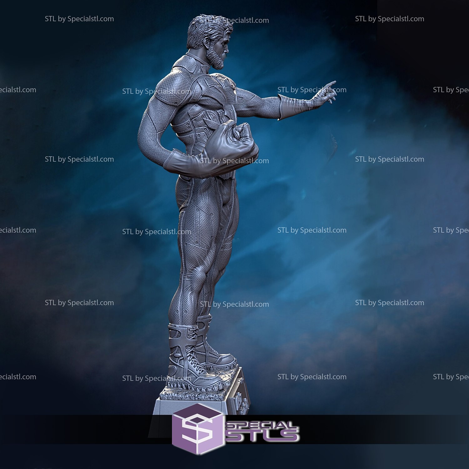Mr. Fantastic Reed Richards V2! Printed 16k Res! Hand Painted or Unpainted!