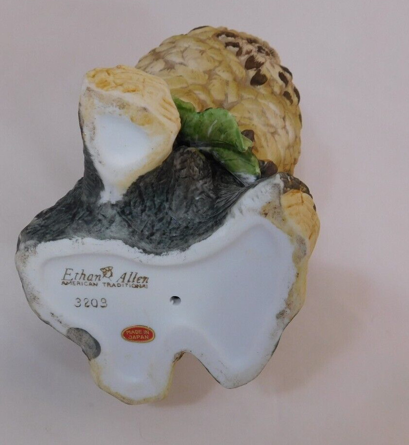 Ethan Allen Great Horned Owl Figurine #3203 Made in Japan American Traditional