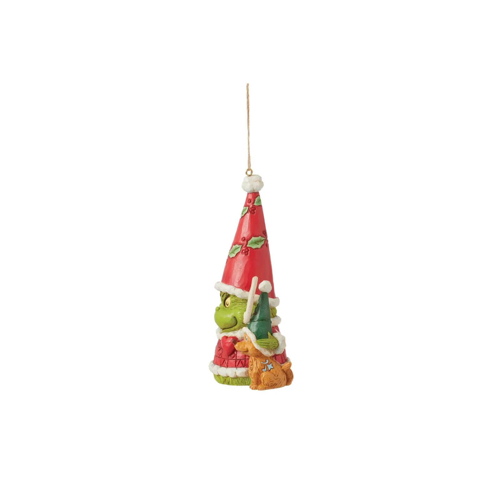 Jim Shore GRINCH GNOME WITH MAX ORNAMENT 6015228 BRAND NEW