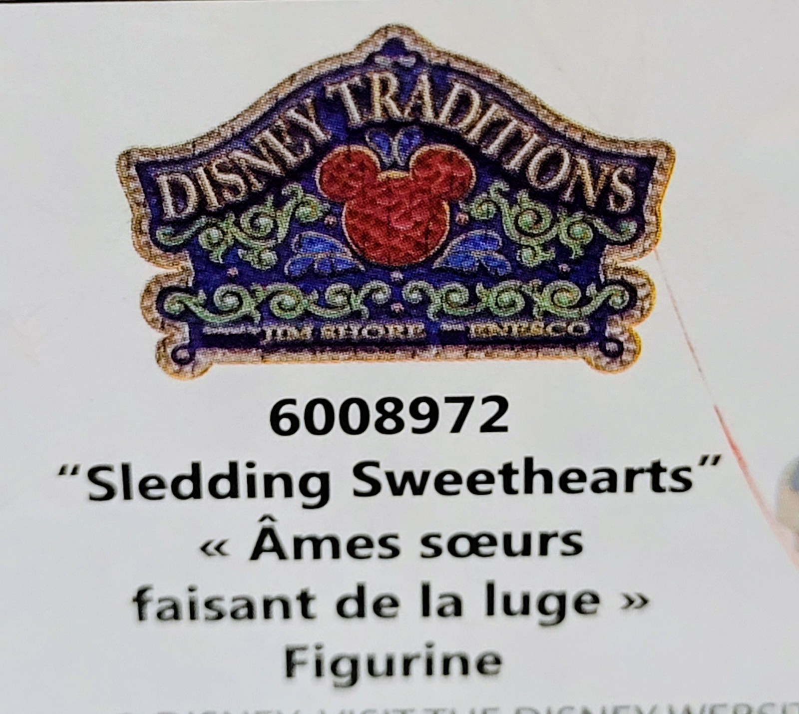 Enesco Jim Shore Disney Mickey and Minnie Sledding Sweethearts 6008972 Sculpture