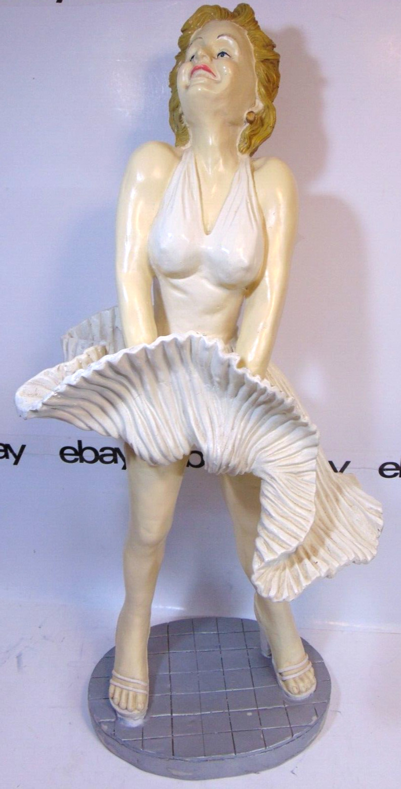 Marilyn Monroe Statue Figure Seven Year Itch 30″ Ceramic 1/3 RARE Collectible