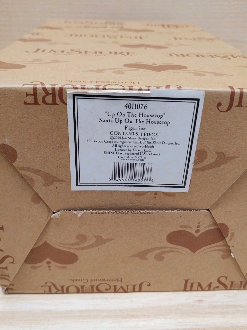Jim Shore Santa “Up On The Housetop” 4011076 Heartwood Creek Christmas Figurine
