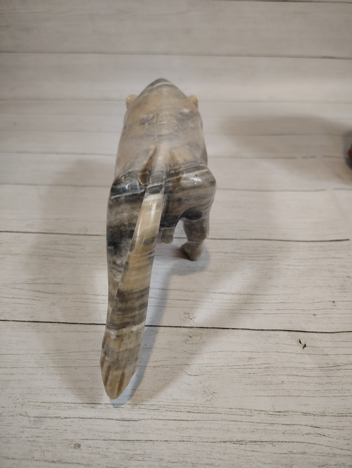 VTG, Hand Carved, Marble/Onyx, Charging Bull, Stone, Bull/Bear, Decor Sculpture
