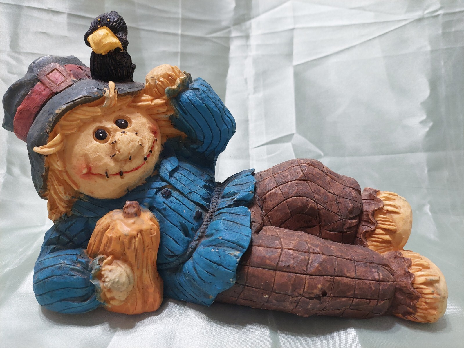 VINTAGE 13″ SCARECROW THANKSGIVING FALL AUTUMN HALLOWEEN FOAM DECORATION