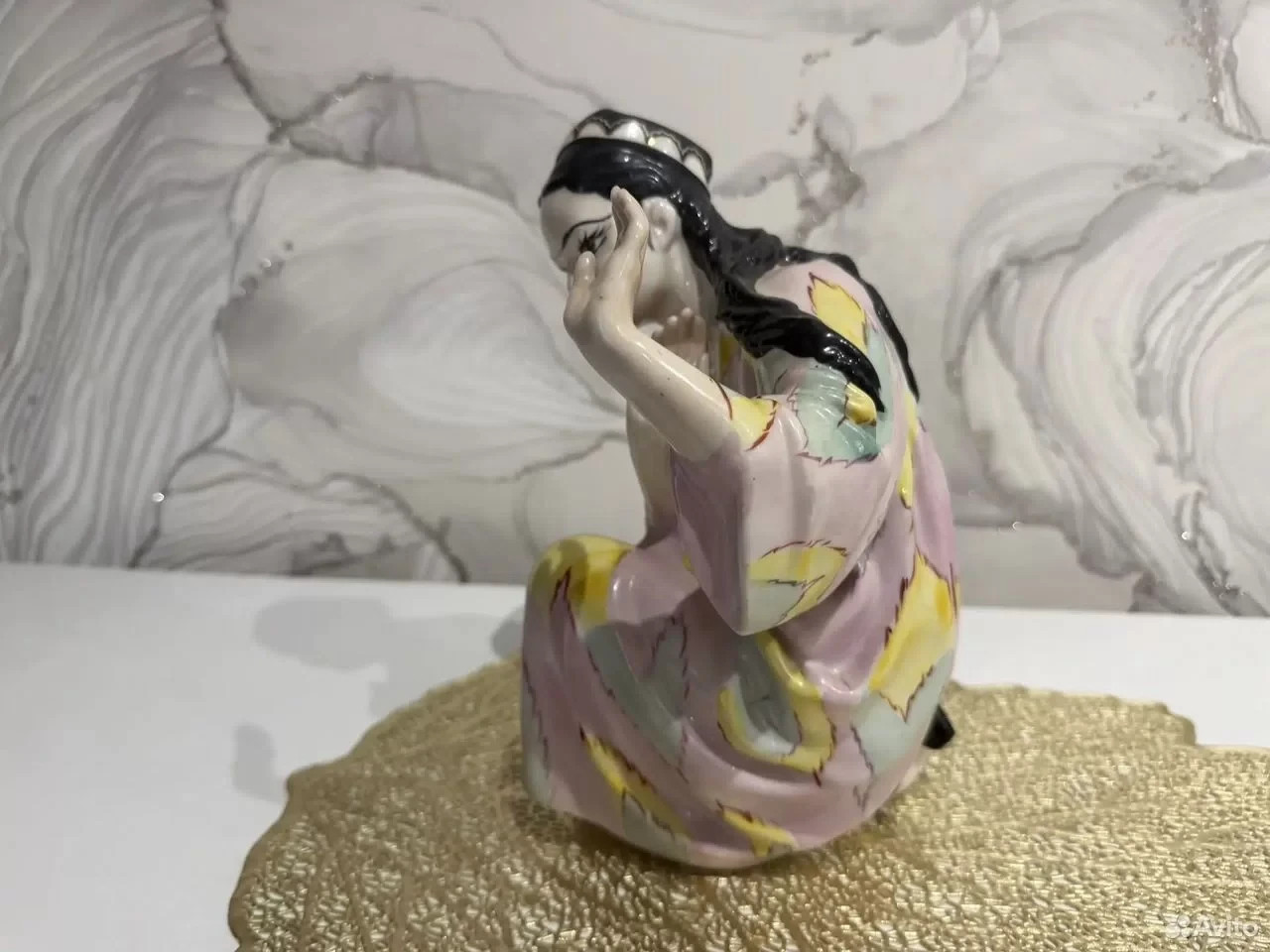 Vintage Soviet Porcelain Figurine Uzbek Girl Dansing. USSR 1962