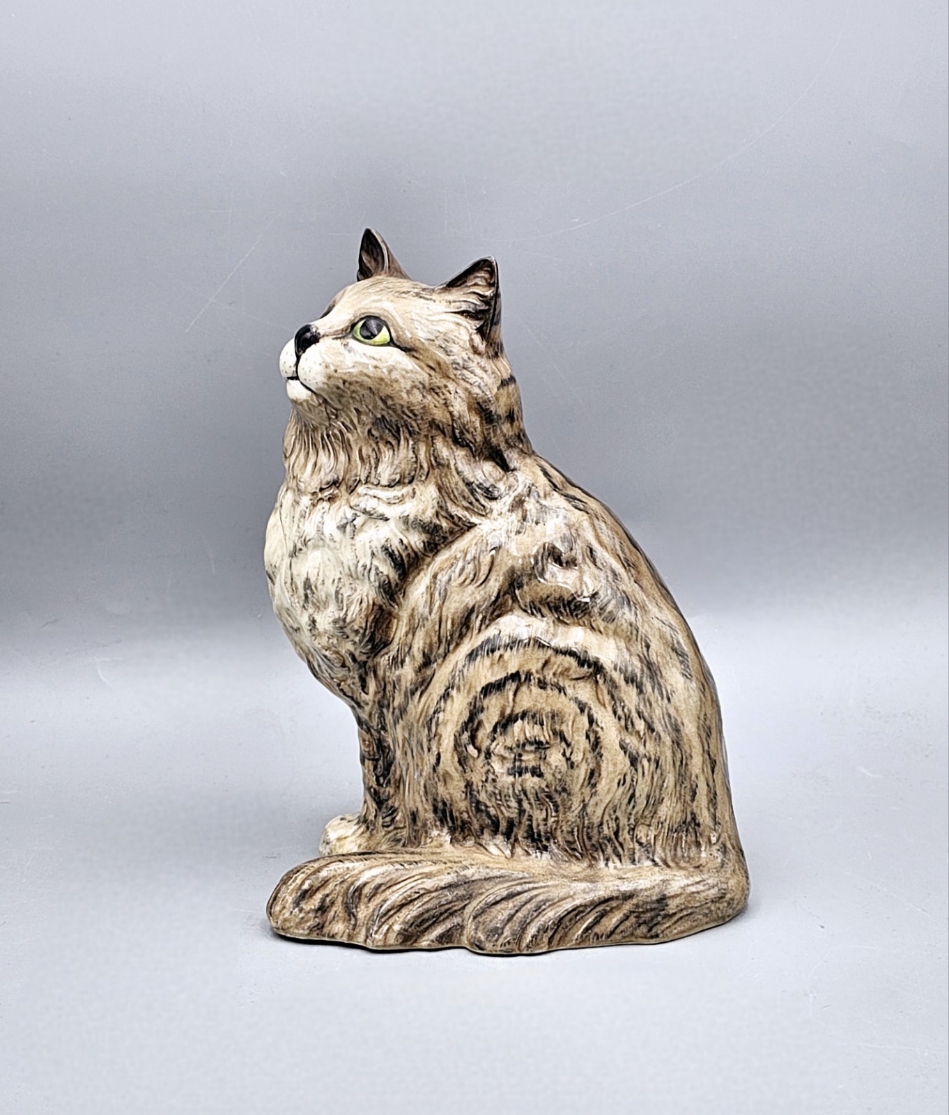 Vintage Beswick Ceramic Sitting Persian Cat #1867 Figurine 8.5″
