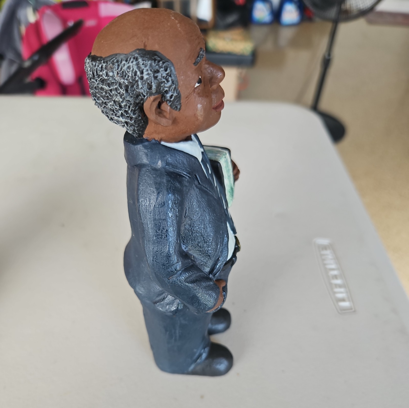 African American Man & Woman Resin Figurines Sunday Morning. 37