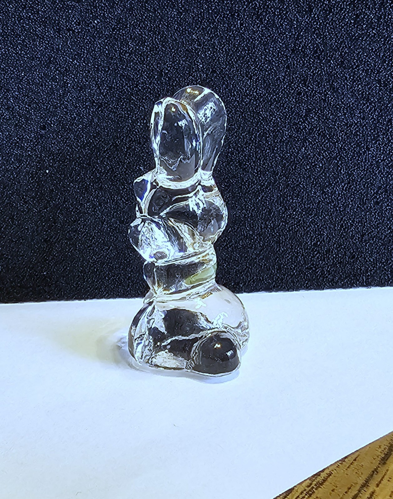 🦉 Goebel Crystal Collection 1981 German, Easter Bunny Rabbit Figurine, Logo