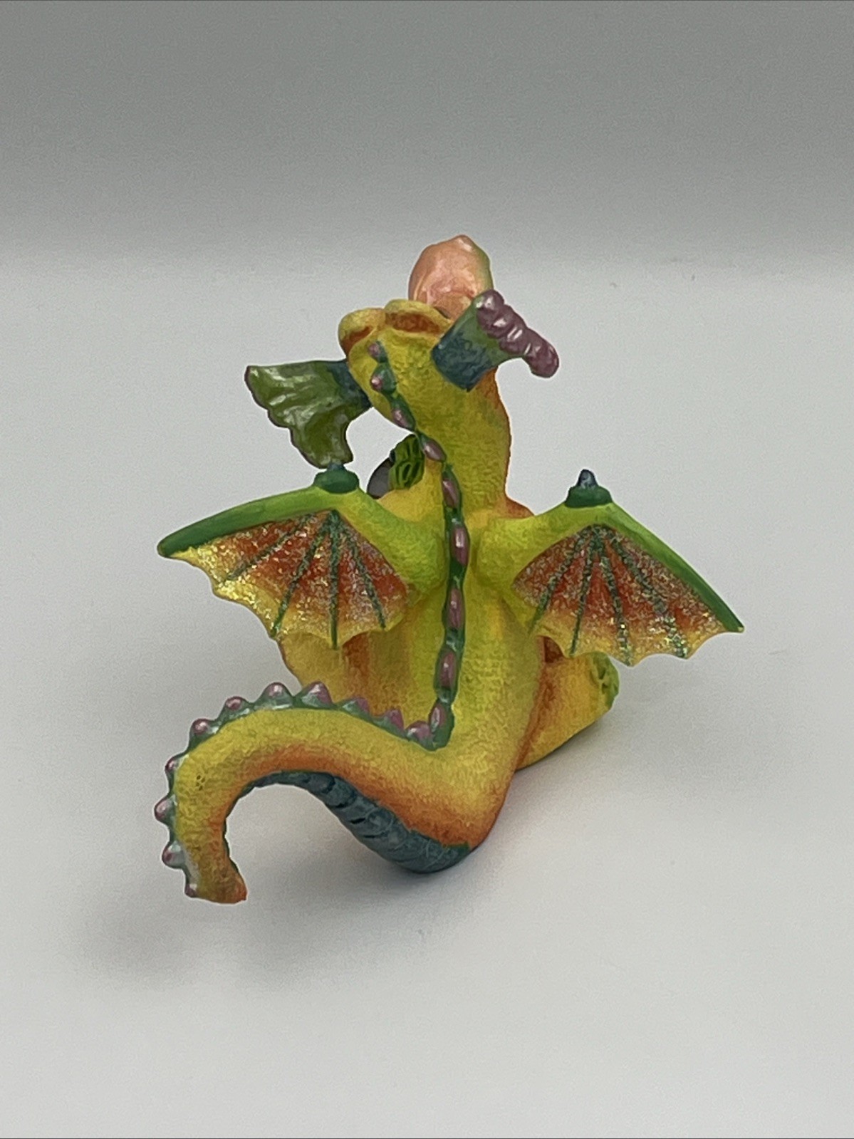 Mood Dragons HAPPY Franklin Mint Limited Edition Figurine w/ Swarovski Crystal