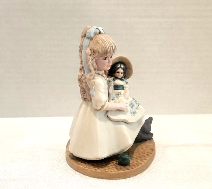 1985 Jan Hagara Ltd Ed Melanie & Scarlett O’Hara Hand Painted Porcelain Figurine