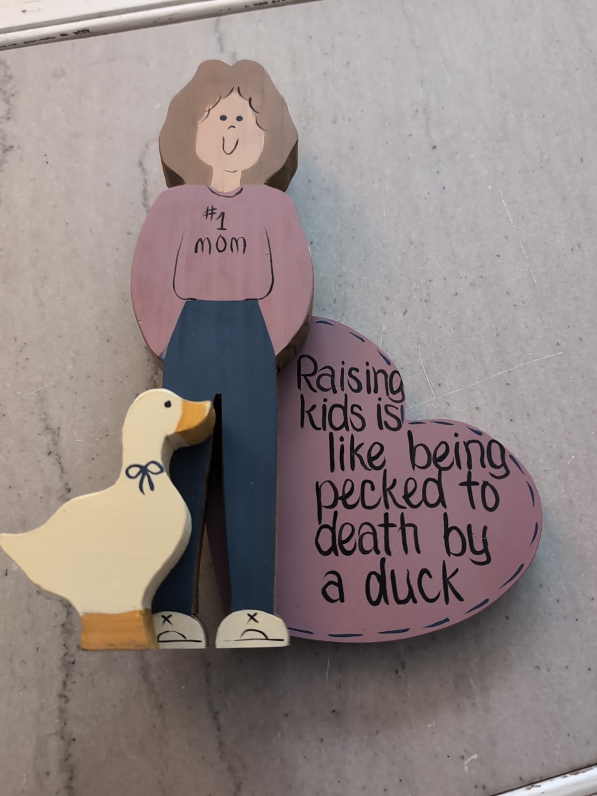 Vintage Cottagecore Decoration: Raising Kids is like being Pecked Mother’s Day