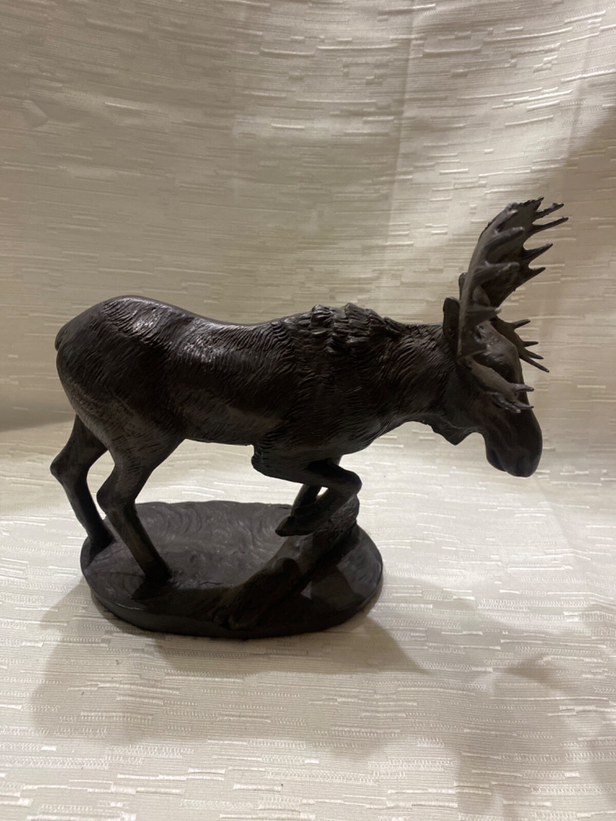 Moose Statue Figure CHESAPEAKE REPRODUCTIONS Made in USA 8”T 8.5”L