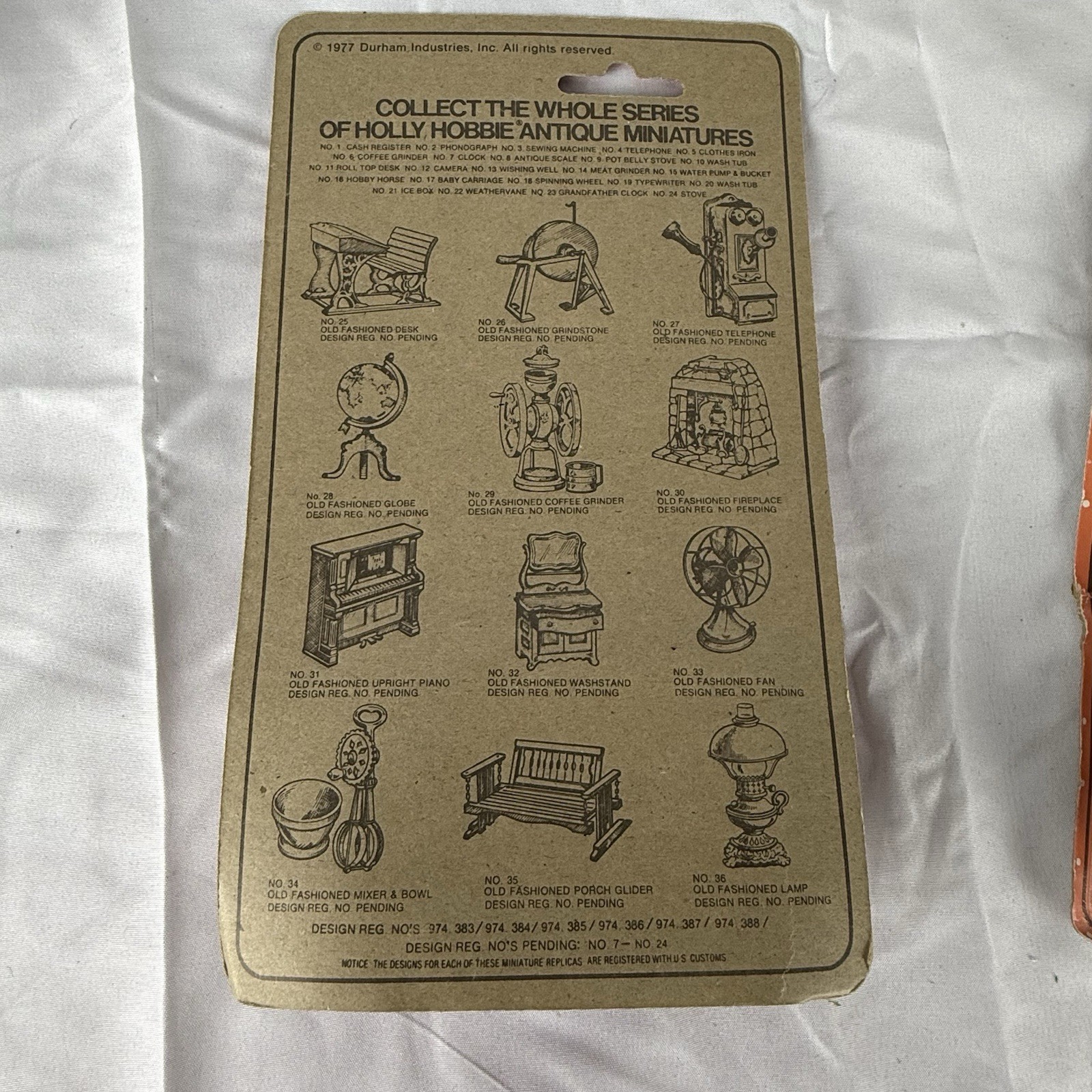 Vtg 1970s Set Holly Hobbie Porch Glider Upright Piano Collectors Miniatures Die