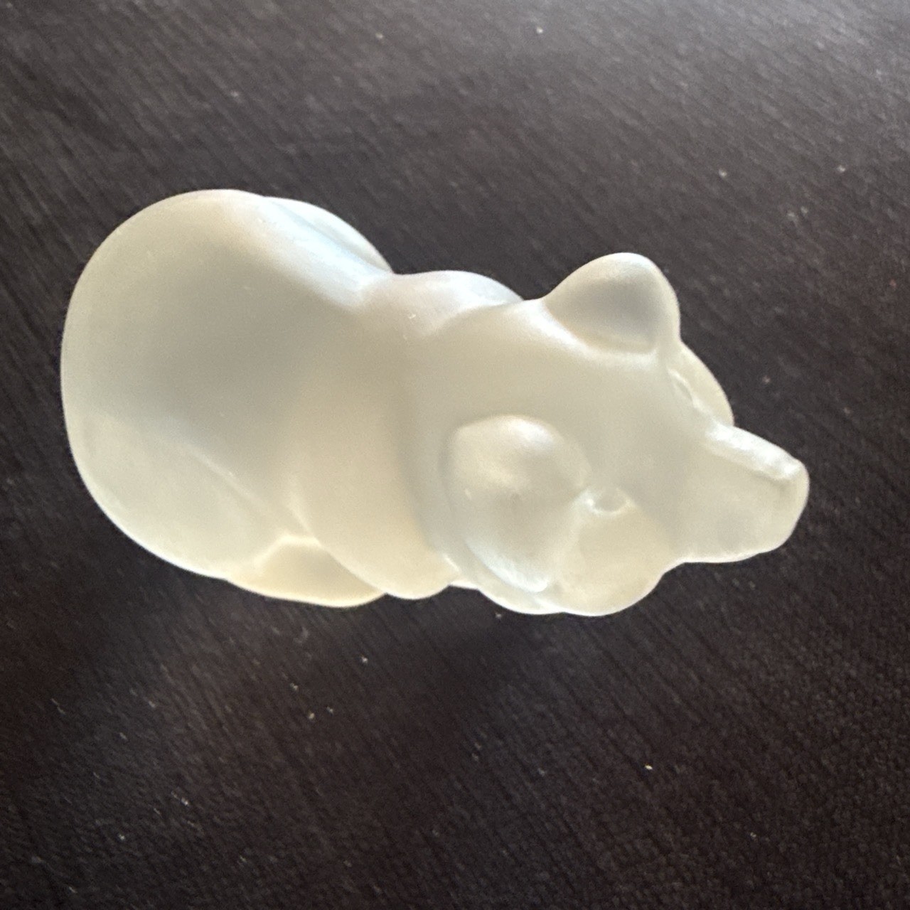 Frosted Bear Figure Figurine