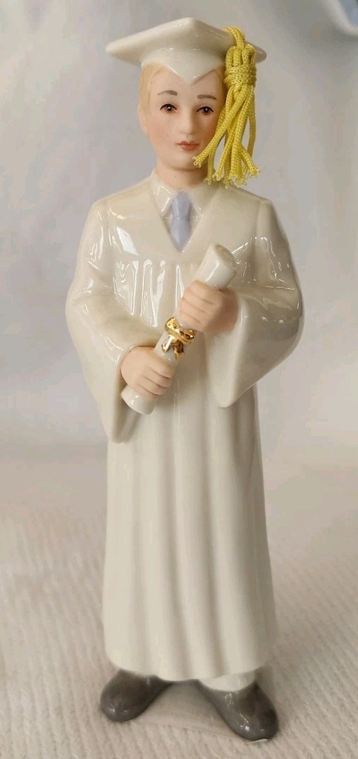 NEW Lenox Graduation Blonde Boy Figurine W/Box