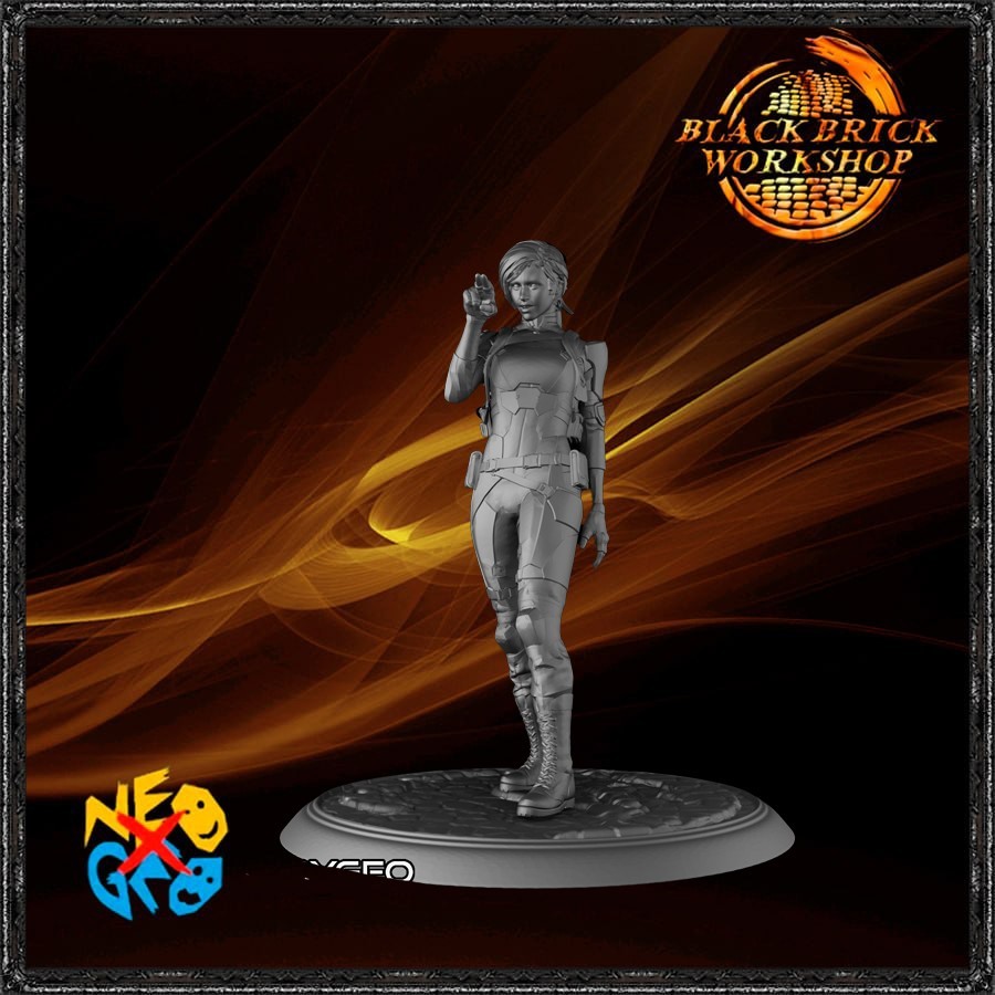 CASSIE CAGE – MORTAL KOMBAT 1 – 1/24 (75 mm Scale) Neoygeo UNPAINTED