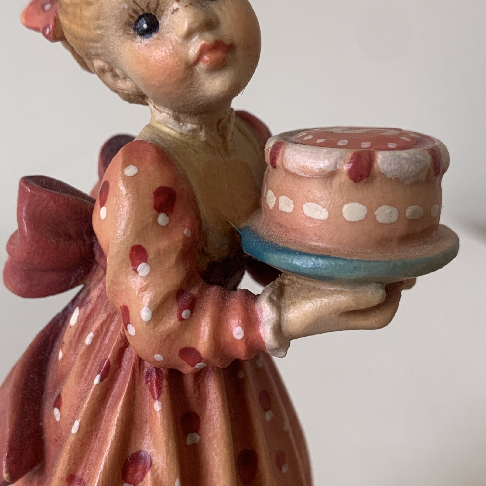 ANRI VALENTINE Flavio Signed Sarah Kay 5th Anniversary 4.5″ Vintage Wood Figure