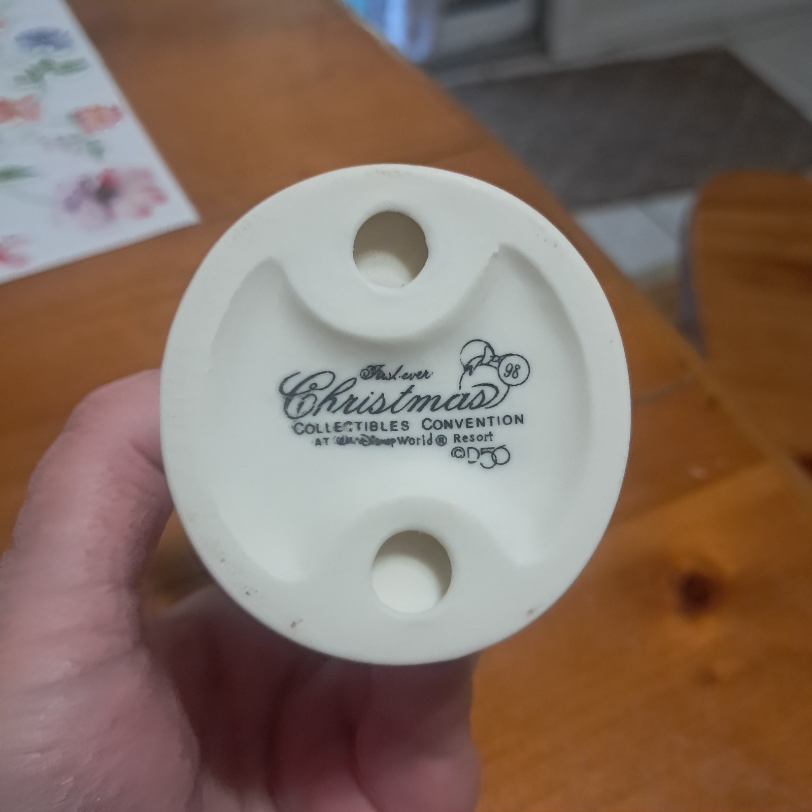 1998 First Ever WDW Resort Convention Dept 56 Snowbaby Holding Baby Doll