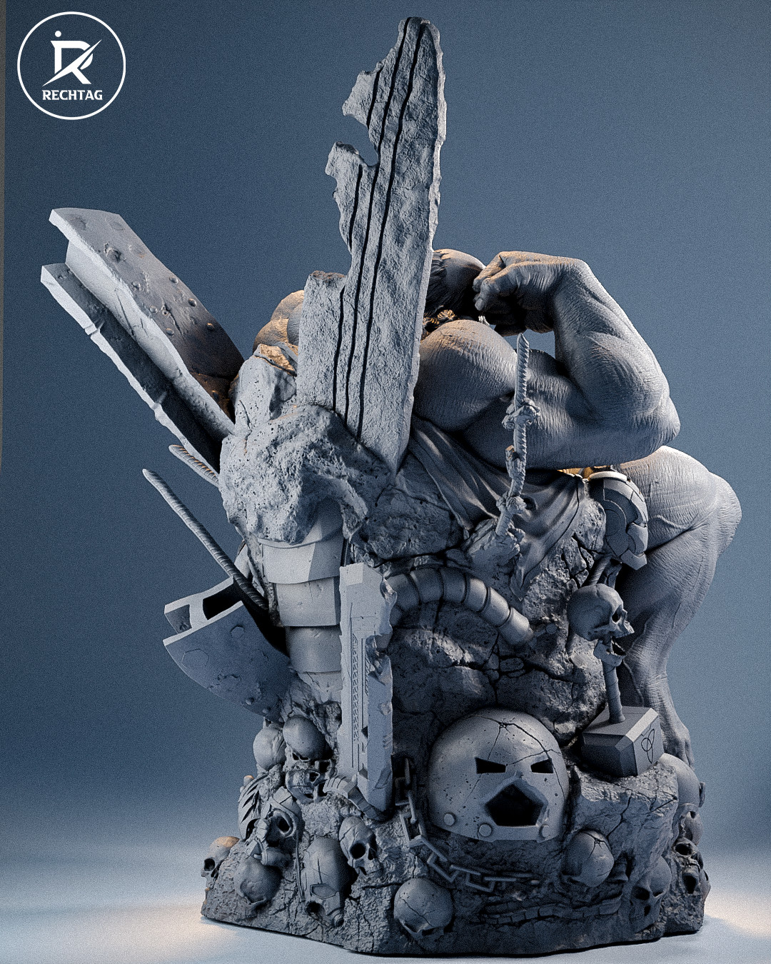 Maestro | Marvel | 3D Printed Sculpture | Unpainted 1:6