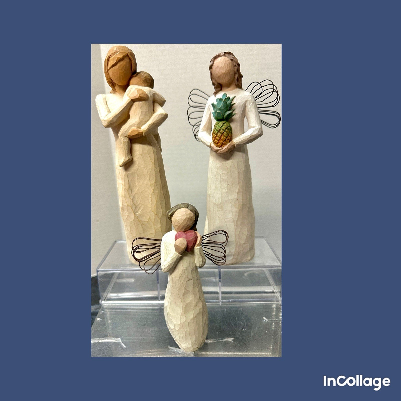 Willow Tree Child Of My Heart Welcoming Angel & Angel Of The Heart Figures