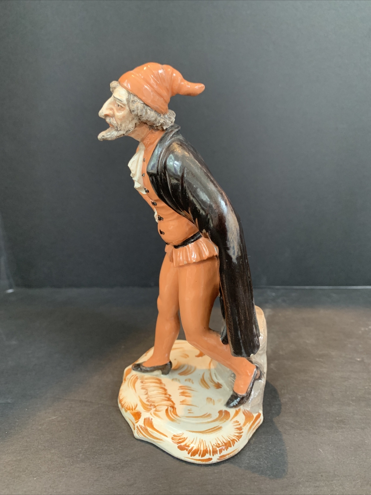Italian Porcelain Commedia Del Arte Pantalone 6 1/2” H Excellent Condition