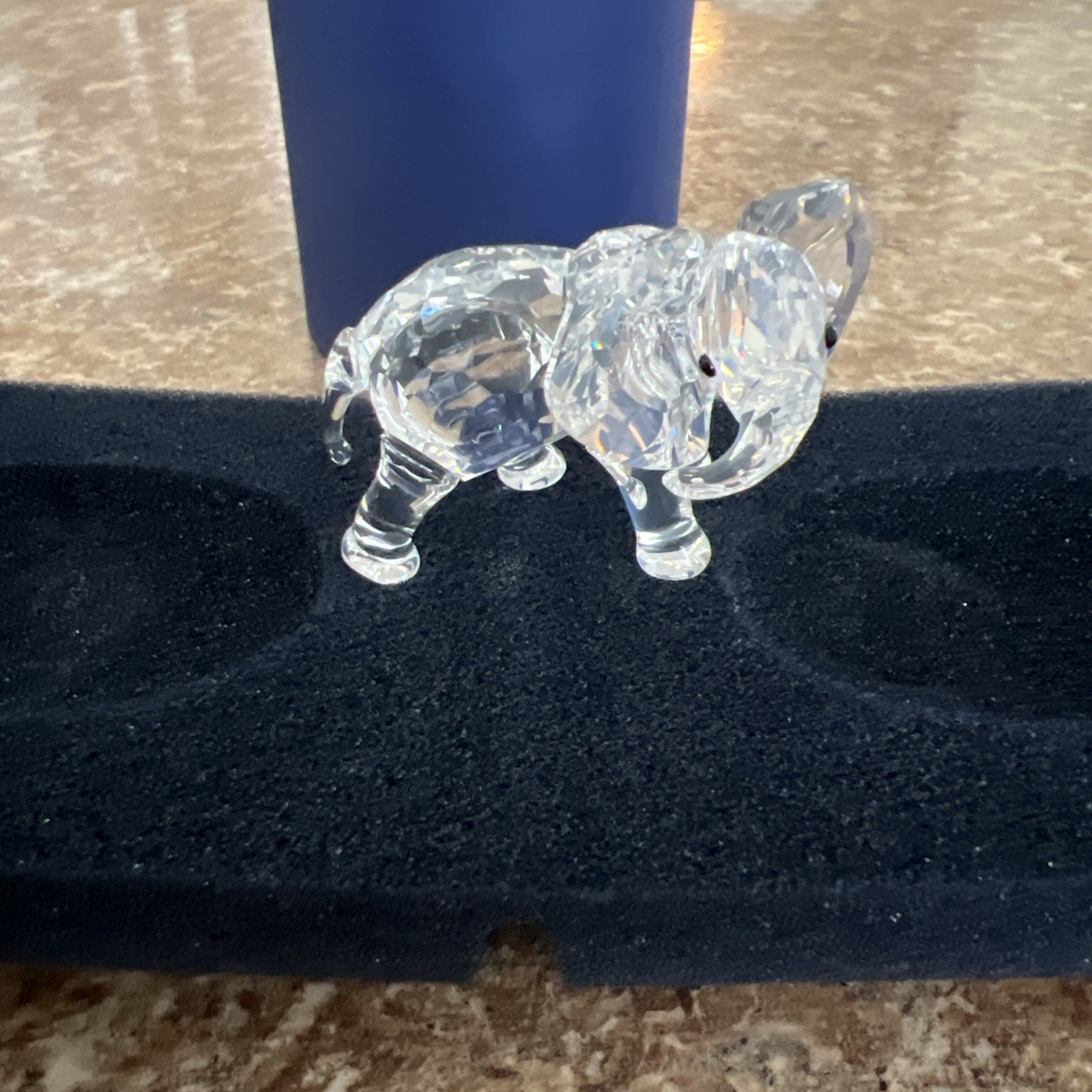 Swarovski Crystal Baby Small Elephant #674587 W/ Box