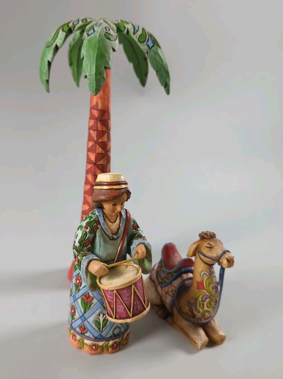 Jim Shore 2006 Let Heaven and Nature Sing Drummer Boy Palm Tree Camel 4005278