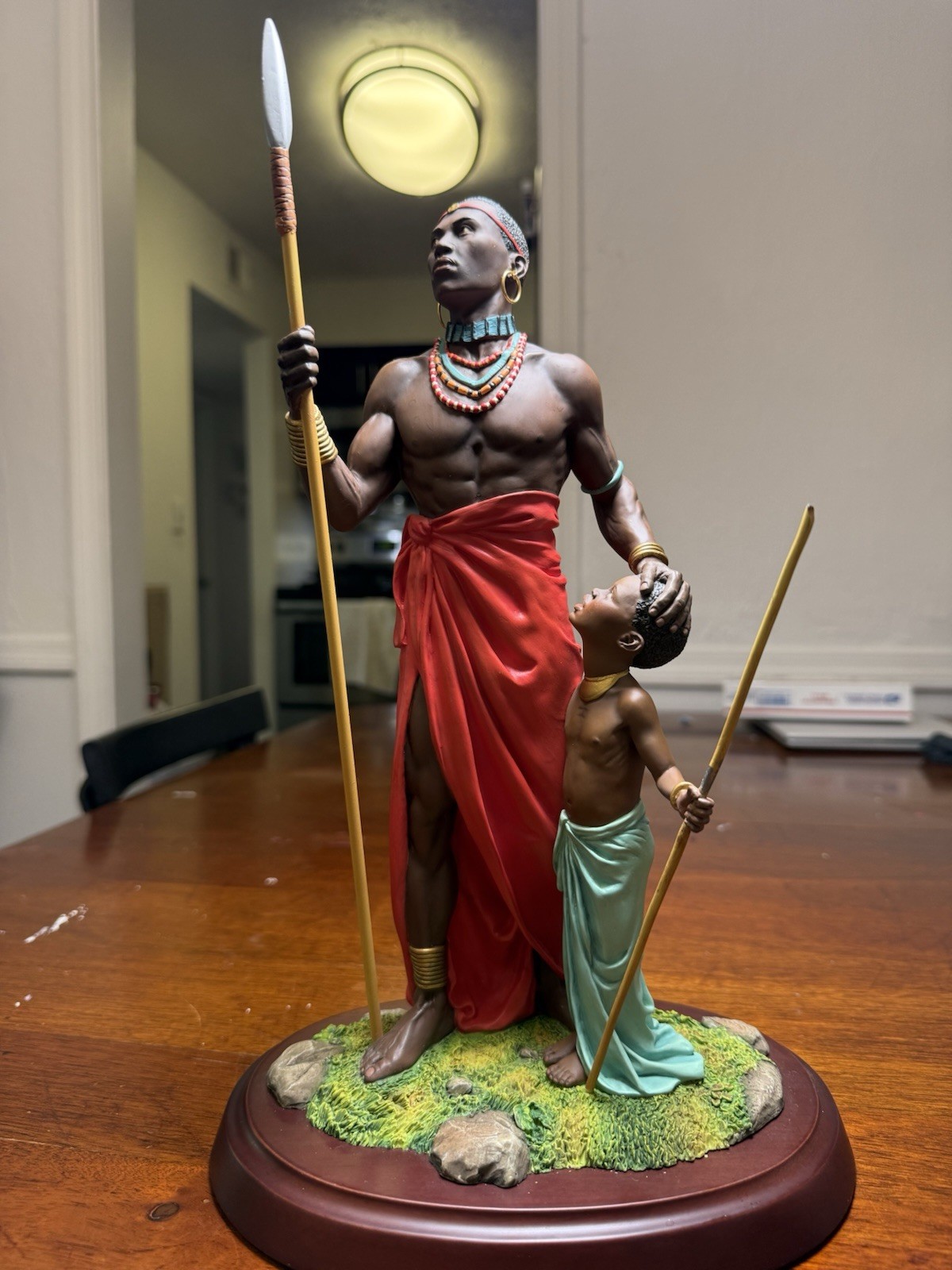 Ebony Visions Hero Figurine Limited Edition Signed Thomas Blackshear Resin ”111”