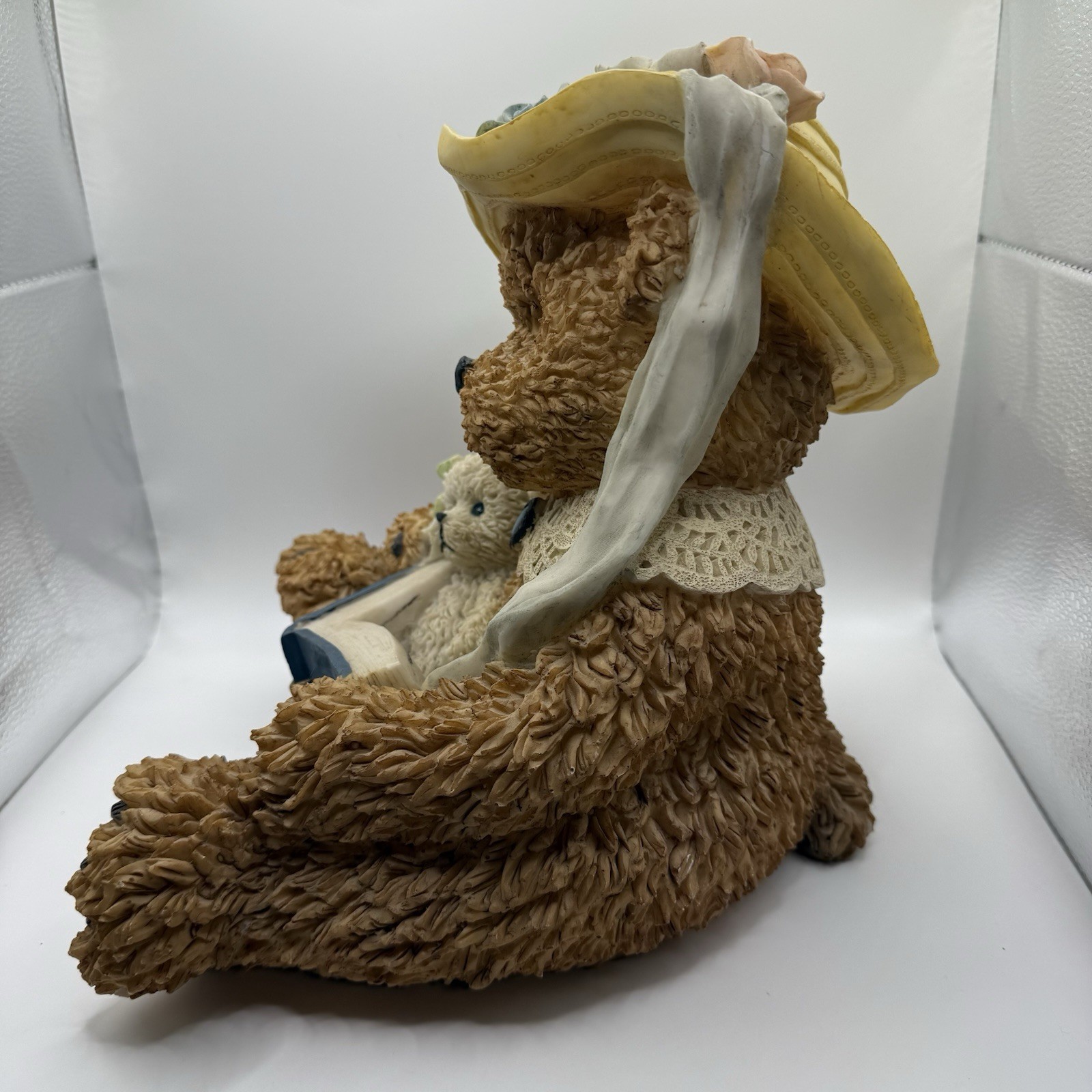 Boyds Bears Yesterdays Child Reading Bear Figurine Mother & Child 10”