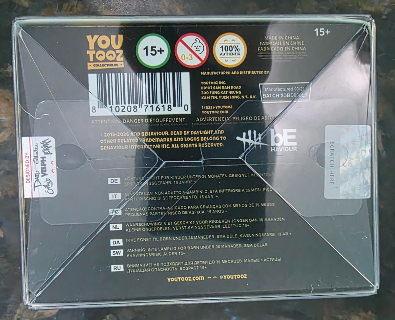 SIGNED DEAD BY DAYLIGHT X YOUTOOZ – 10TH ANNIVERSARY – THE GOLDEN TRAPPER FIGURE