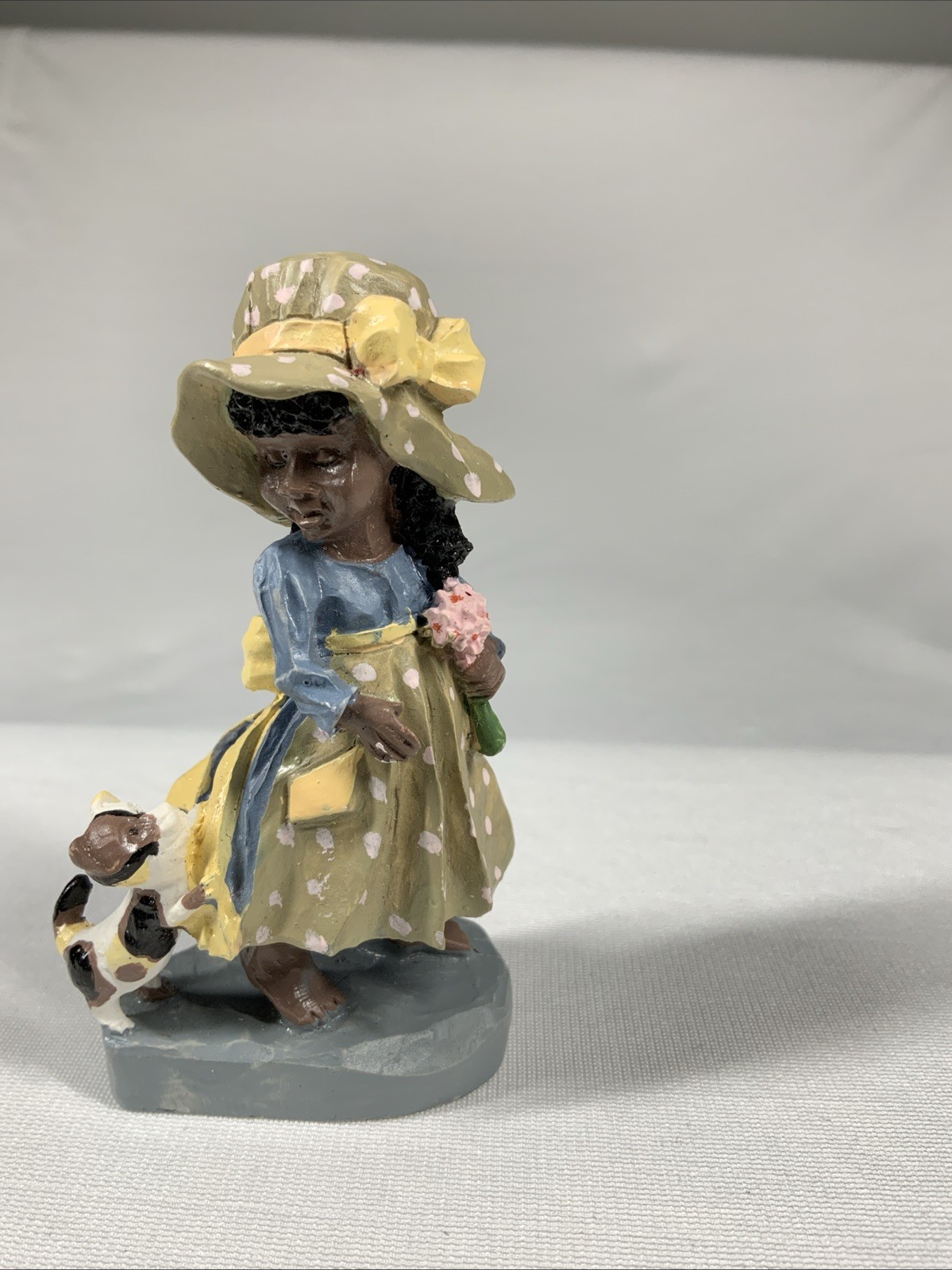 Vintage African American Tiny Figurine 3.5 Inches Tall
