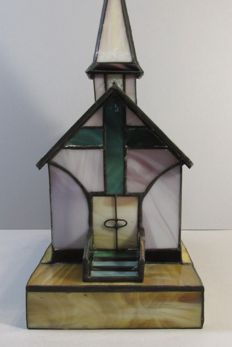 Forma Vitrum Light Up Stained Glass Church
