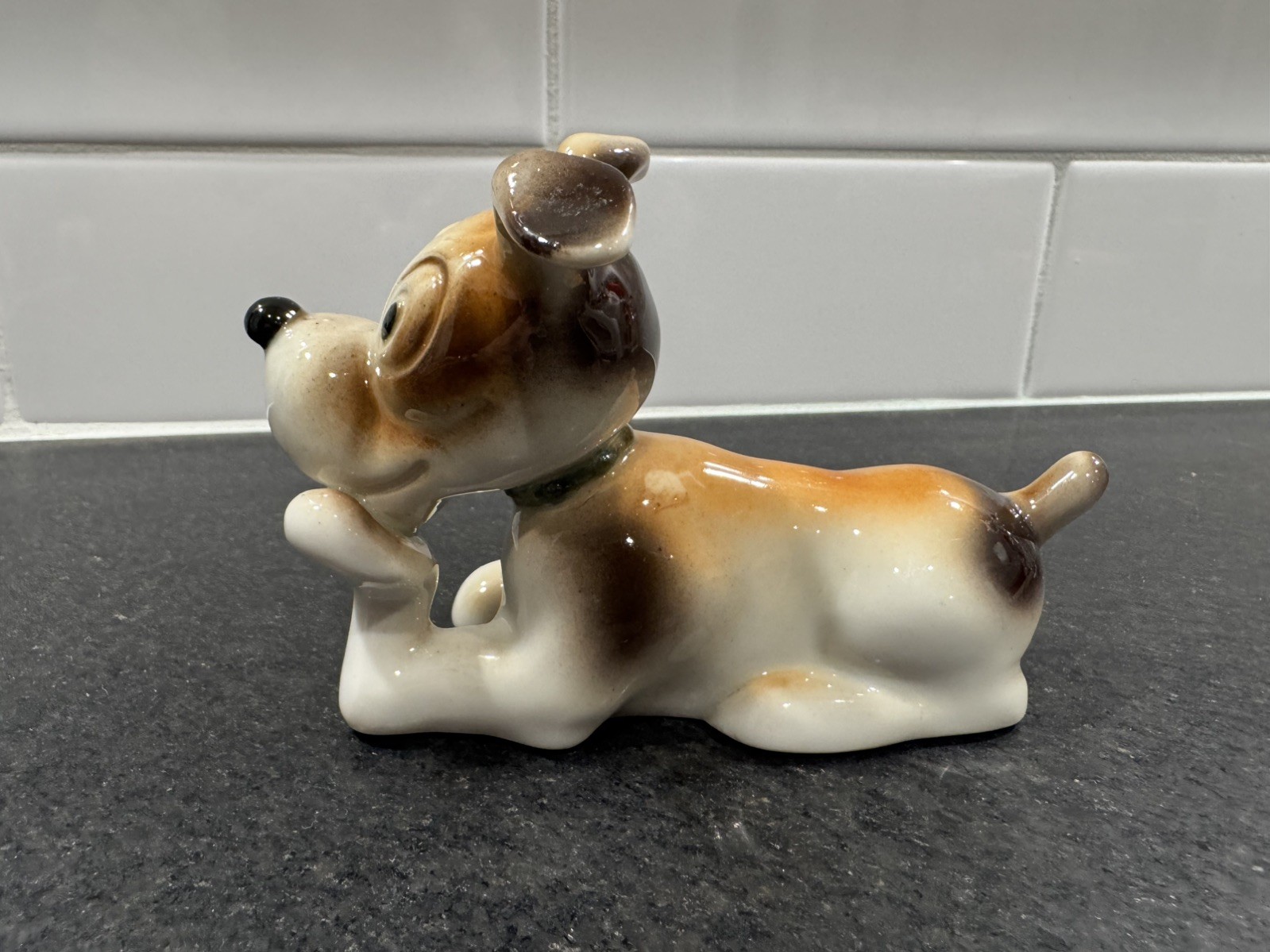 Occupied Japan Porcelain Cartoon Dog Figurine