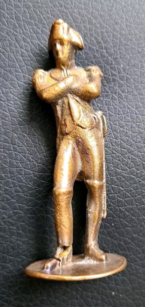 Napoleon Figurine Soldier Officer Brass Bronze Handmade 2.5″.#A