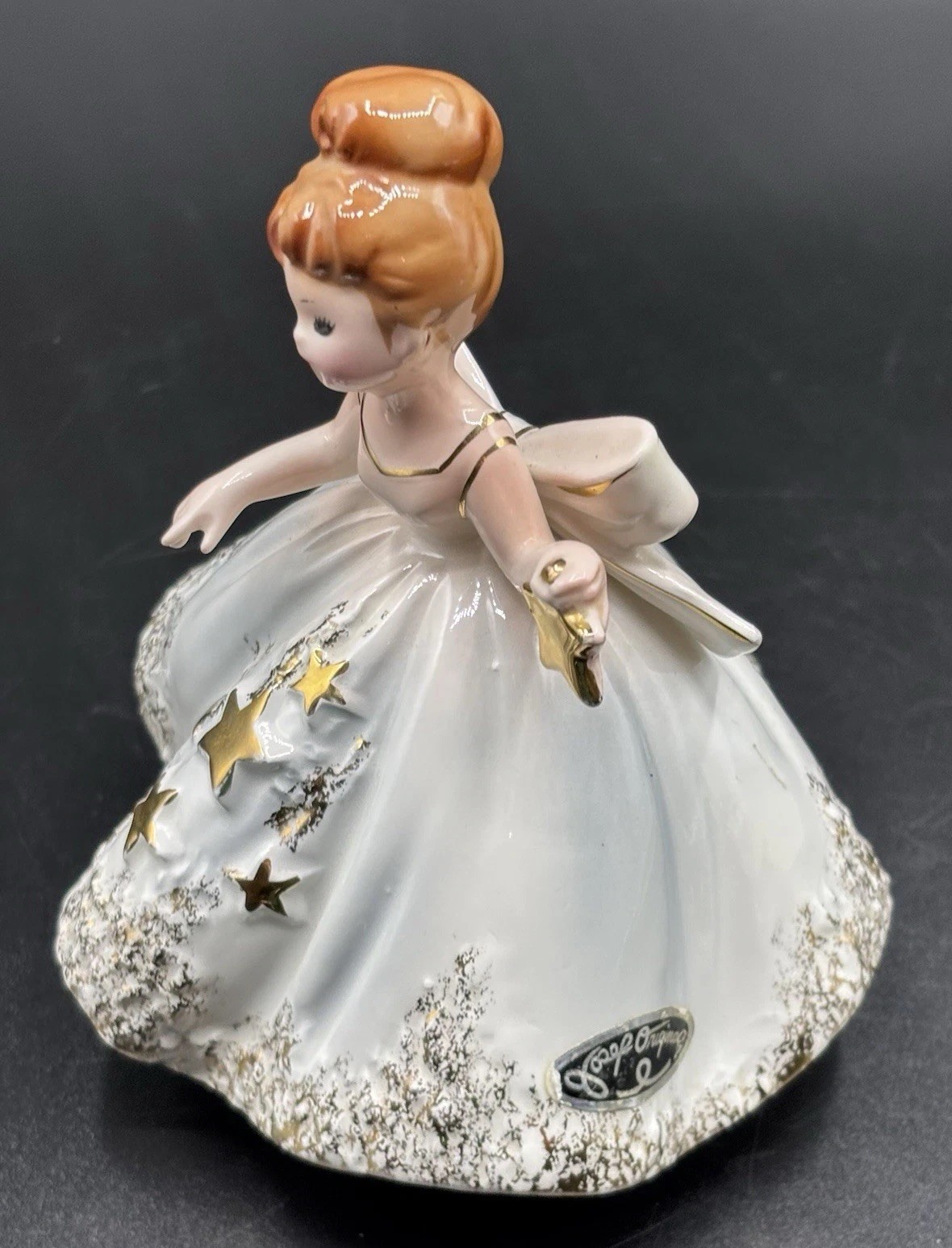 Vtg Josef Originals Twinkle Nursery Rhyme Music Maids Girl Holding A Gold Star