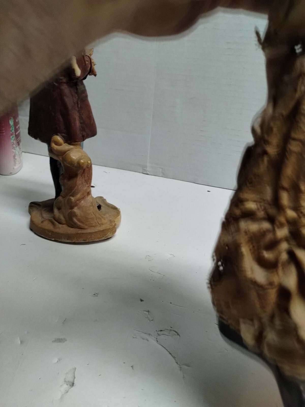 Vintage Chalk Figurines Unsure Of The Year Or Era See Pics For Details.