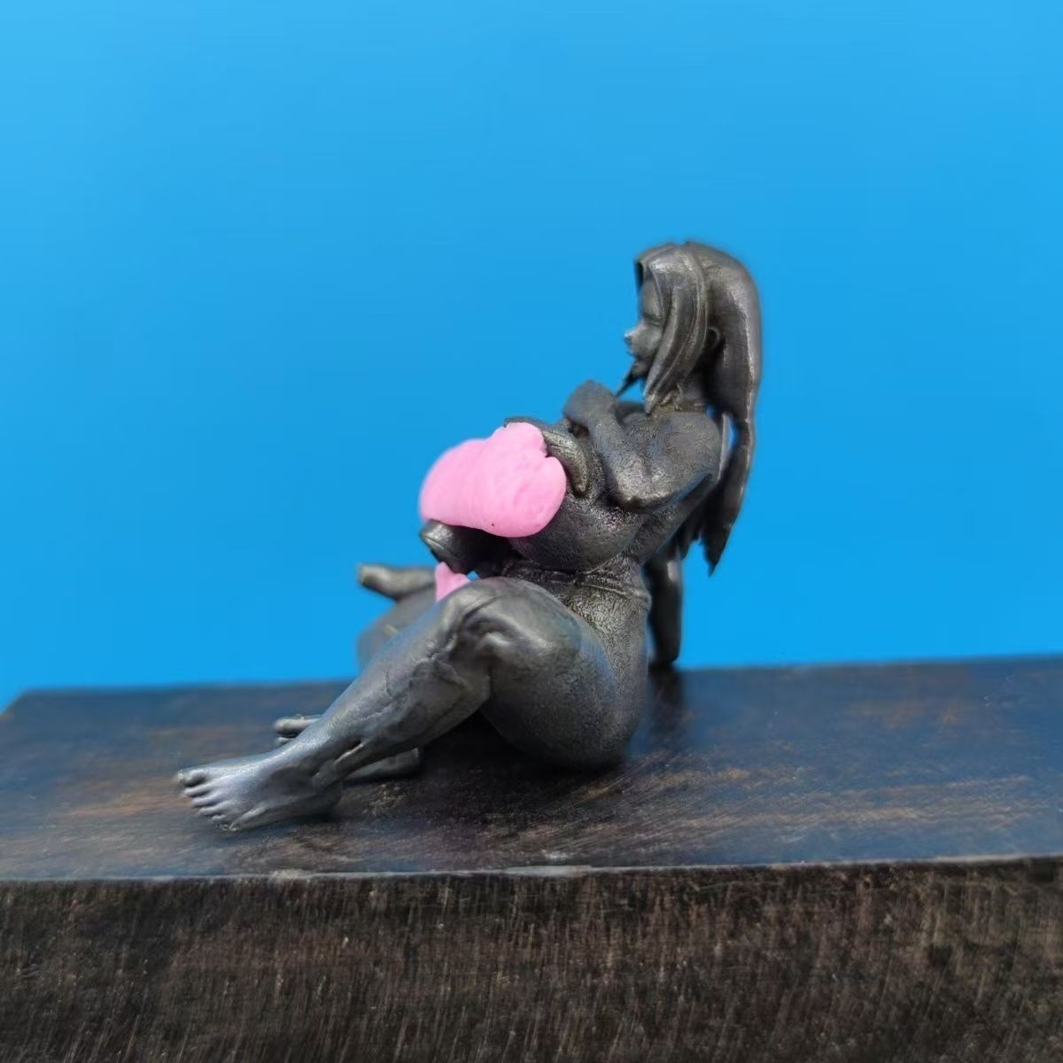Miniature Bronze Style Female Figure Statue Art Collectible Decor Sculpture