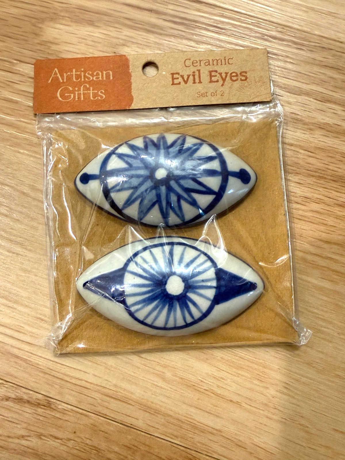 New World Market Ceramic Evil Eye Wall Hanging Decor Art Ornaments Evil Eyes #2