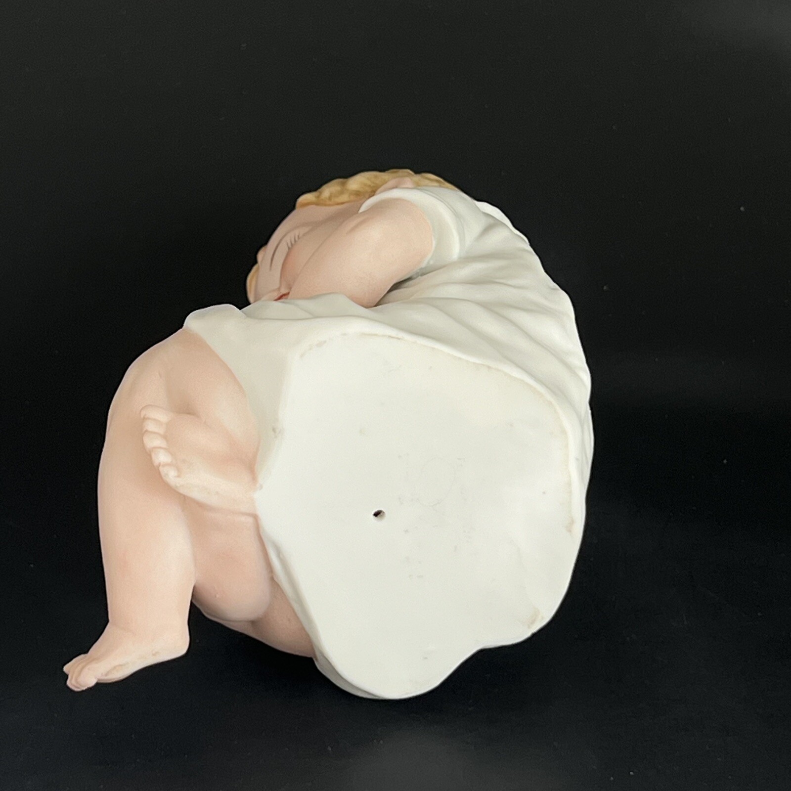 Vintage ANDREA by SADEK Find Bisque Piano Baby Playful Whimsical 6 Inches Tall