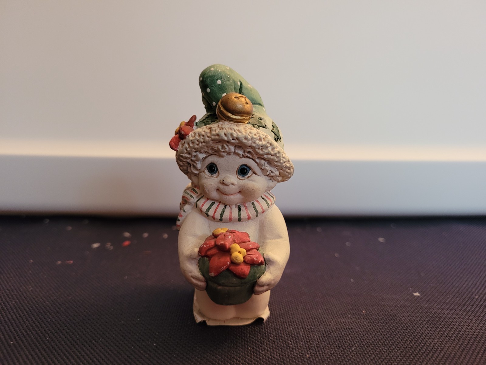 Dreamsicles Poinsettia Pixie Christmas Figurine Signed 2001