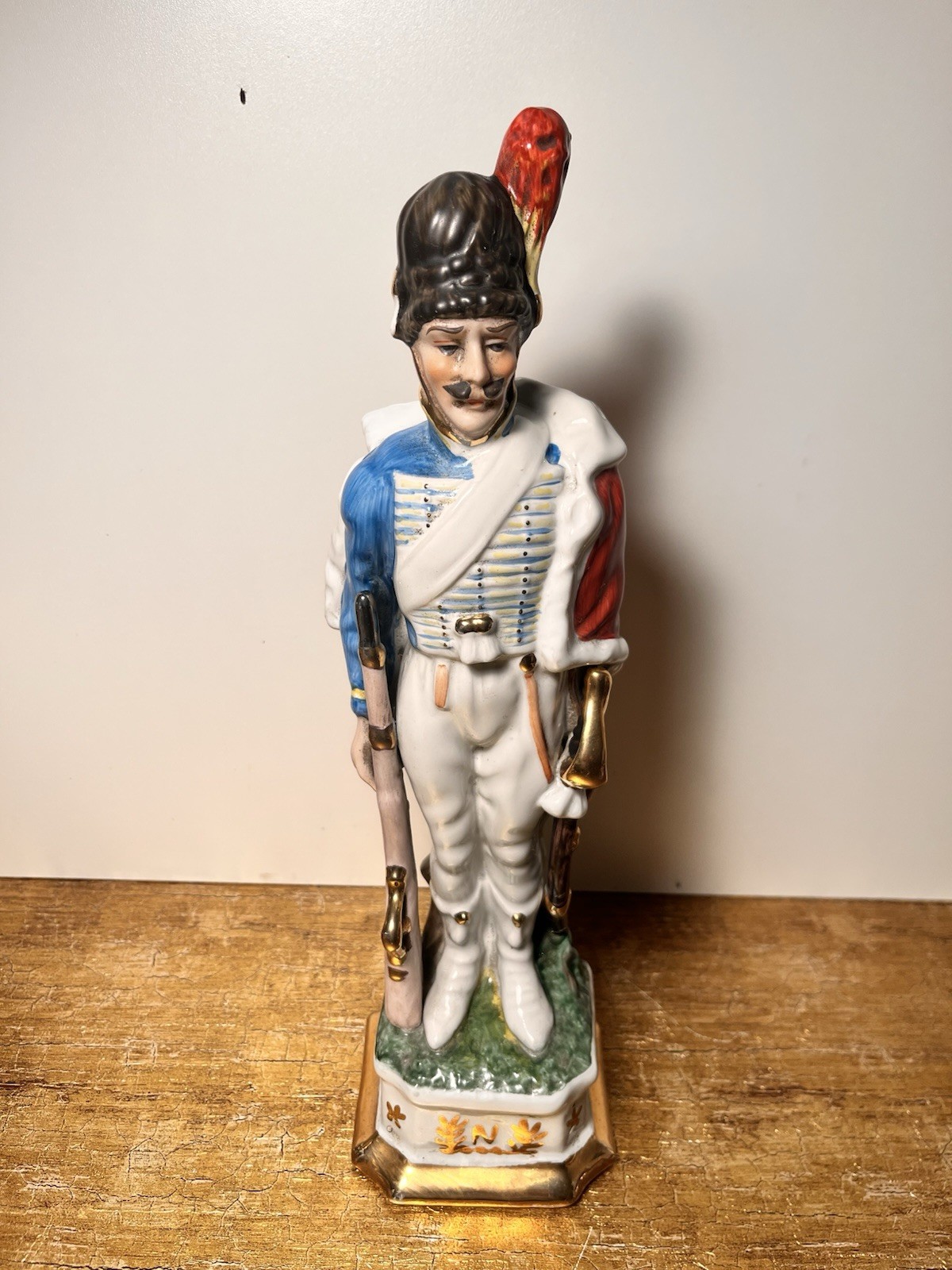 Vintage Military Napoleon Army Soldier Officer Statue Porcelain Martin Of London