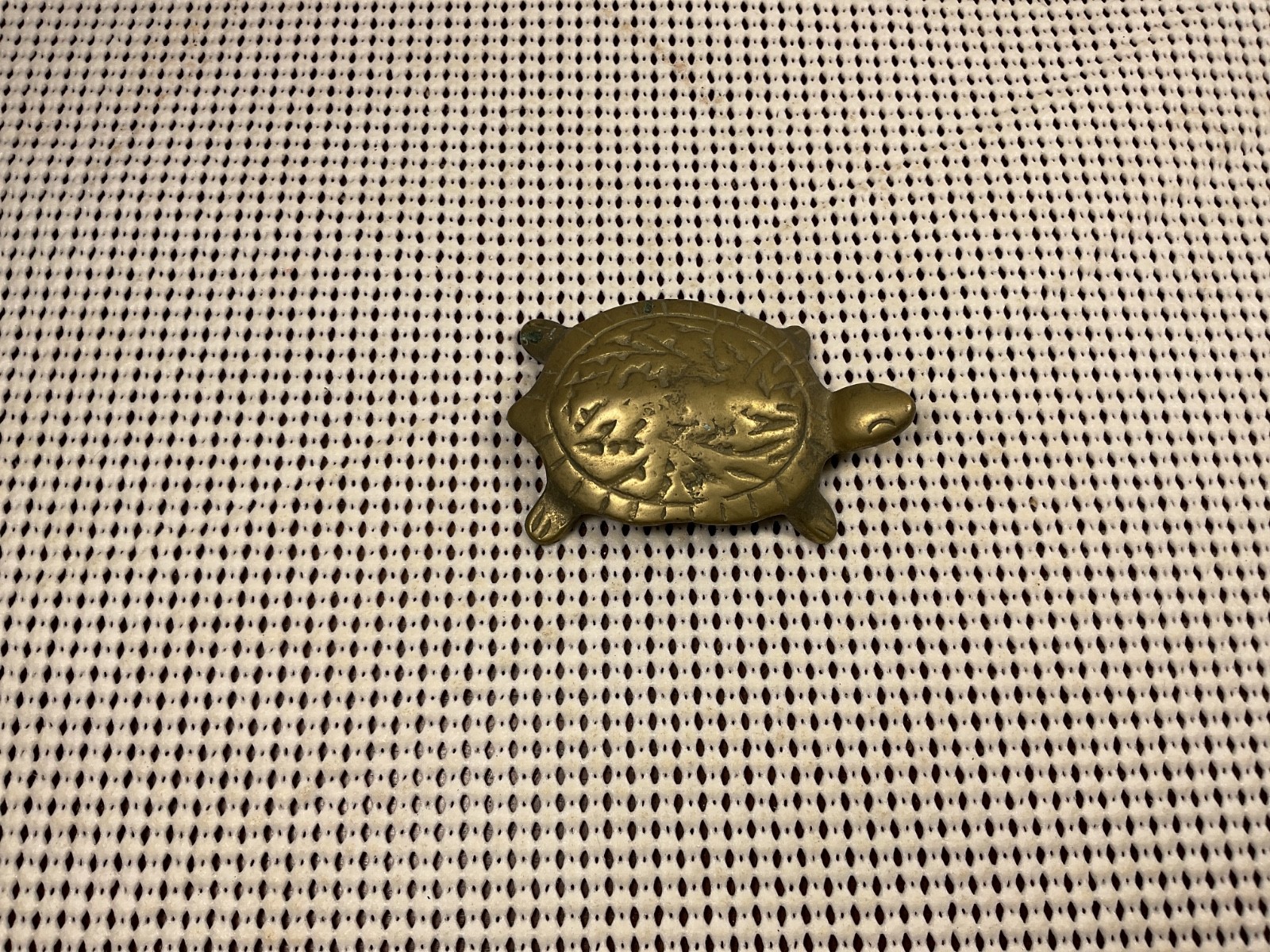 Vintage Action Brass Turtle – Made In Taiwan – 3” Long