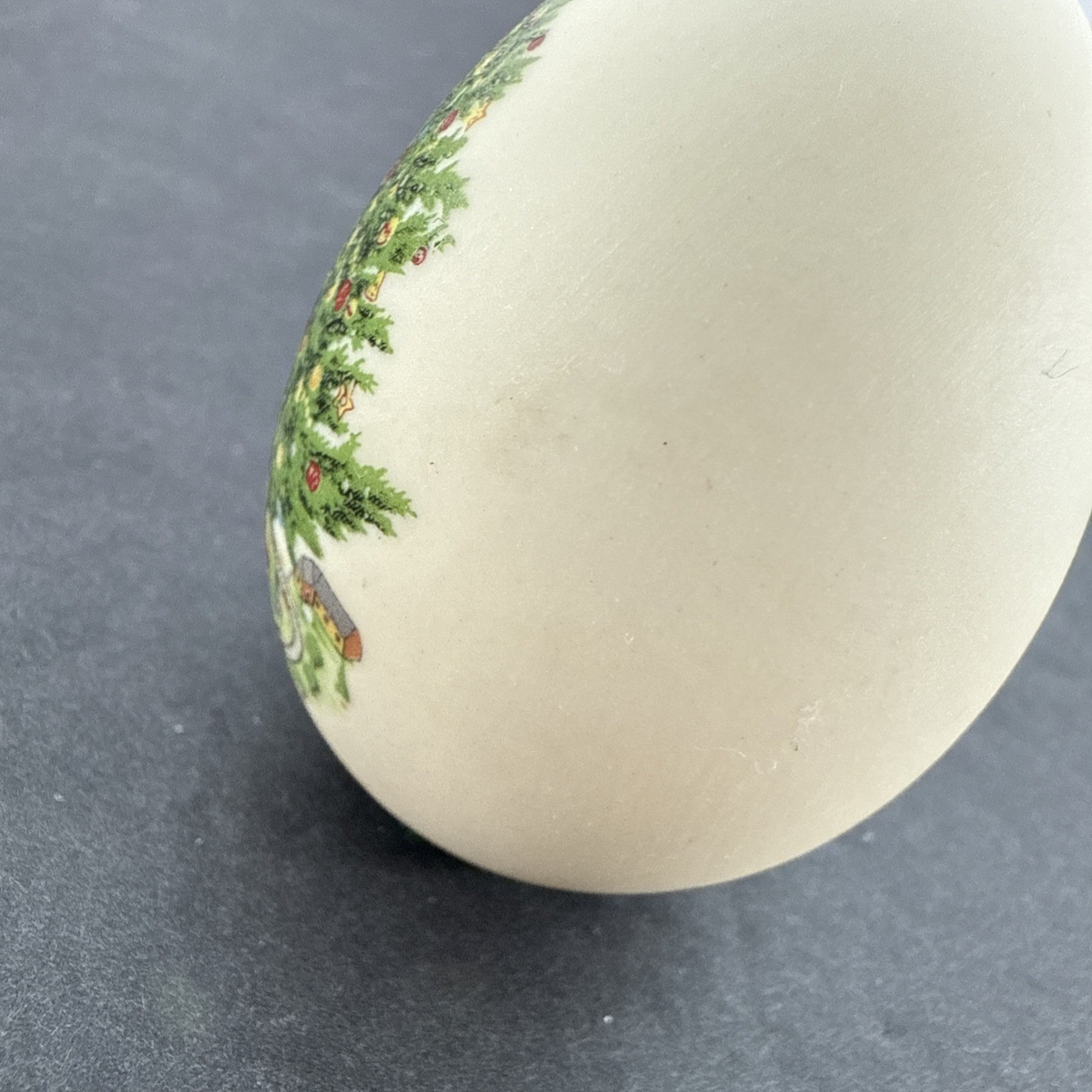 Eggzakly Christmas Handcrafted Porcelain Egg Christmas Tree Woodland Animals USA