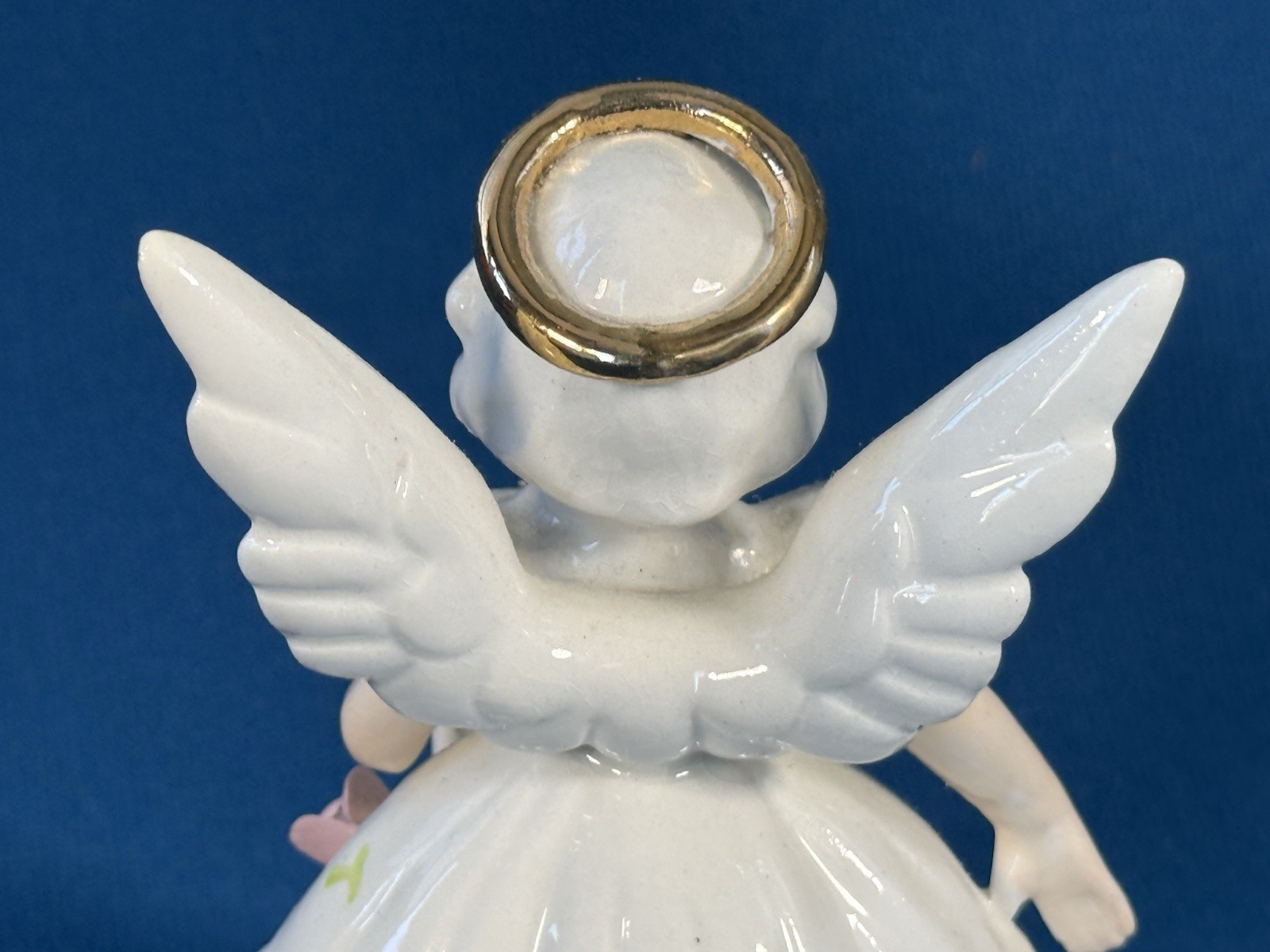 VTG SR June Girl Angel Birthday Pearl Health Ceramic Figurine Japan