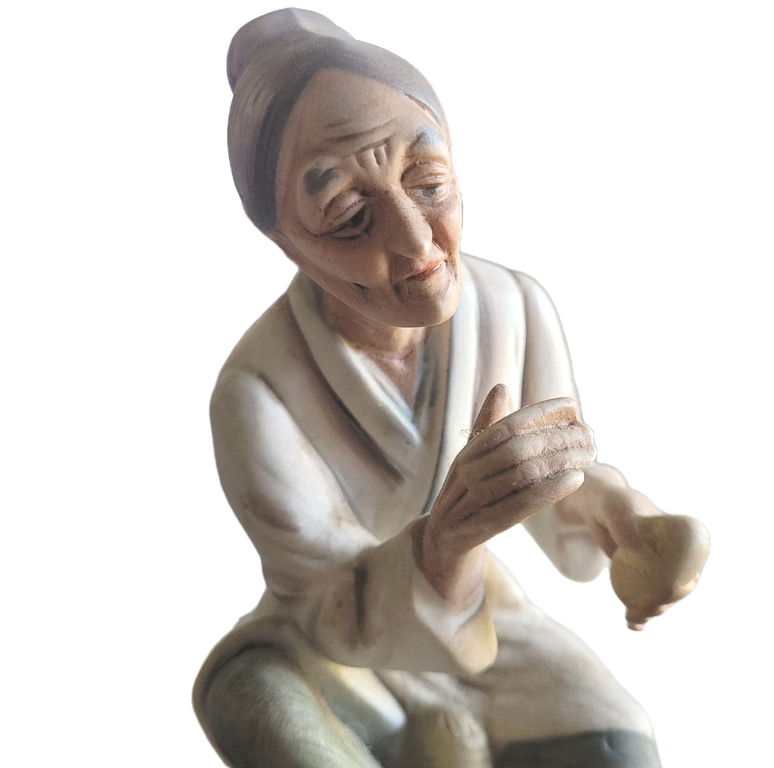 5.5 ” ARDCO FINE QUALITY FIGURINES OLD WOMAN DALLAS BISQUE PORCELAIN Japan #F7