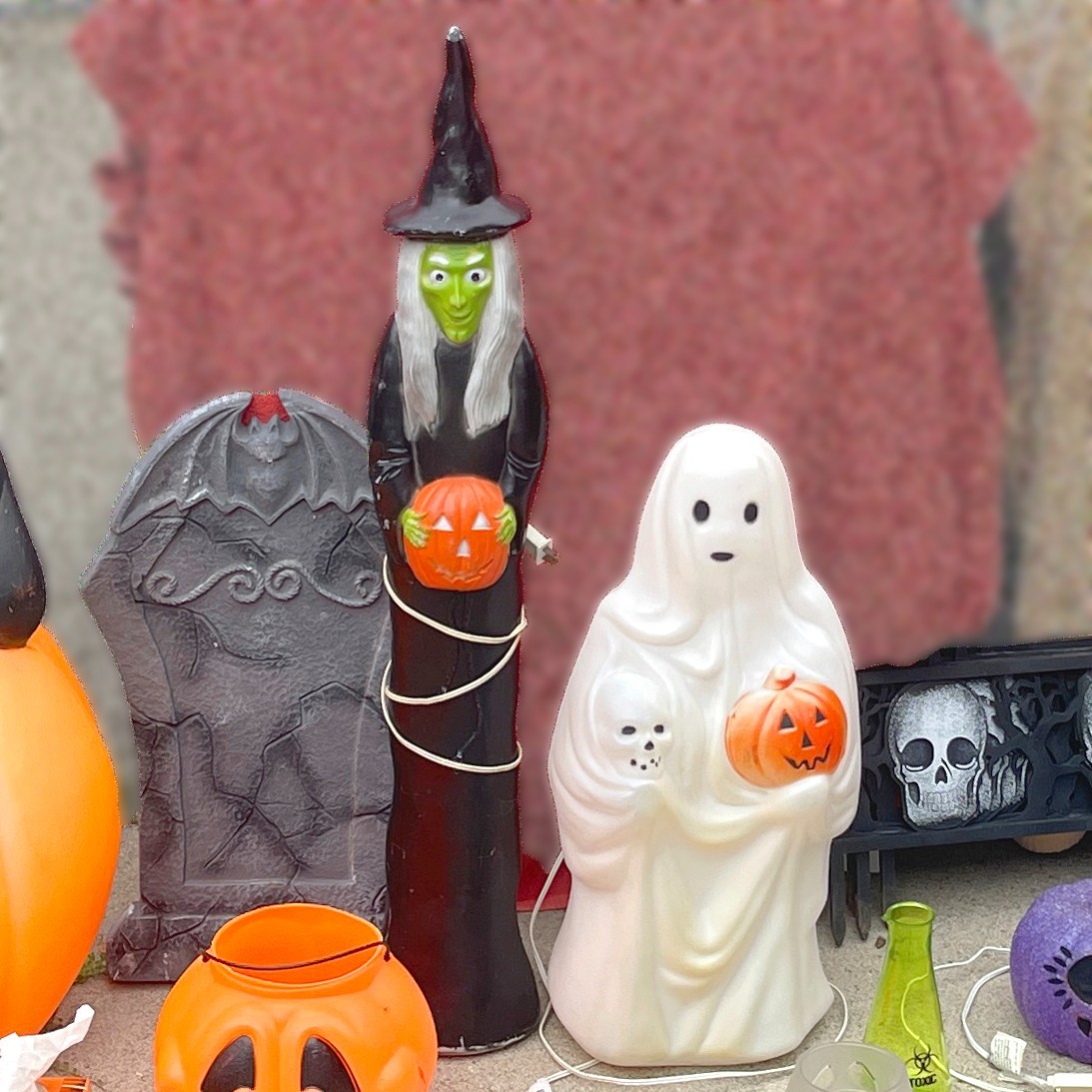 Halloween Blo Mold Witch, Ghost and other festive items!